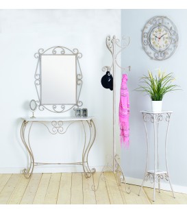 Set arredo ingresso in ferro battuto artigianale 5 pz