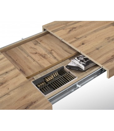 Tavolo allungabile con Base in Metallo