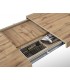 Tavolo allungabile con Base in Metallo