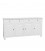 Credenza in legno arte povera Quattro porte Quattro cassetti Bianco opaco