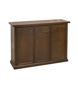 Credenza in legno con zoccolo