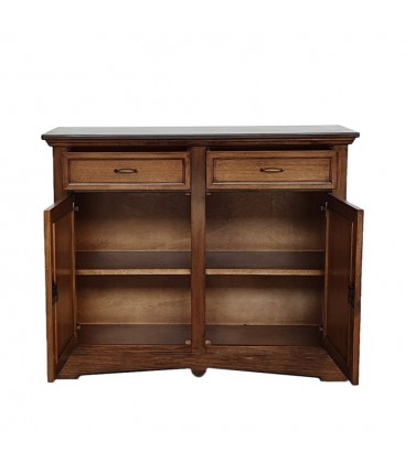 Credenza 2 Ante a Goccia in legno Noce Bassano