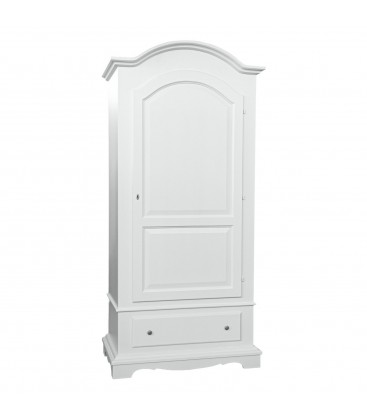 Armadio Legno 1 Porta Laccato Bianco
