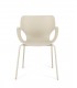 Sedia con braccioli LENNOX Beige