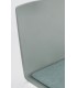 Sedia GIULIA seduta imbottita colore Verde Salvia gambe cromo