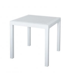 Tavolo quadrato effetto rattan da esterno
