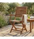 Poltrona RIVIERA con braccioli in legno di Acacia