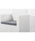 Salotto per esterno effetto rattan in polipropilene (4 posti + tavolino)