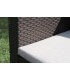 Salotto per esterno effetto rattan in polipropilene (4 posti + tavolino)