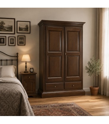 Armadio in Legno di Pioppo 2 Ante