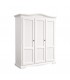 Armadio Legno 3 Porte Laccato Bianco