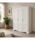 Armadio Legno 3 Porte Laccato Bianco