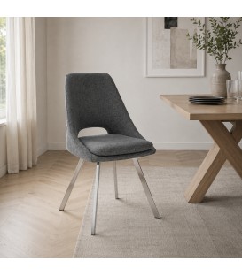Sedia KASHAR - Grigio Scuro