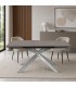 TAVOLO ALLUNGABILE ARZACHEL GAMBE INOX
