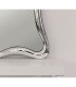 Specchiera con cornice moderna effetto argento