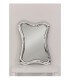 Specchiera con cornice moderna effetto argento