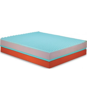 Materasso waterfoam e memory bugnato