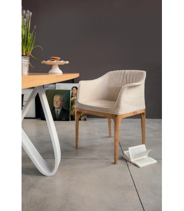 Poltrona sedia moderna di design Mivida Tonin Casa
