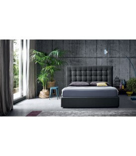 Letto imbottito testata decorata Julius Felis