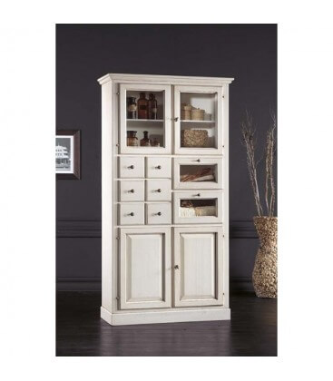Dispensa alta in legno da cucina