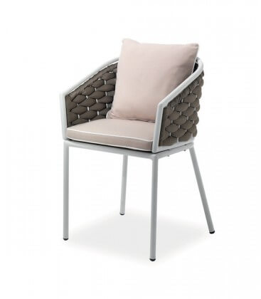 Poltroncina Manhattan in alluminio per esterni