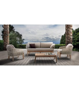 Salotto in teak per esterno Dakota