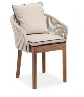 Poltroncina in teak per esterno Dakota