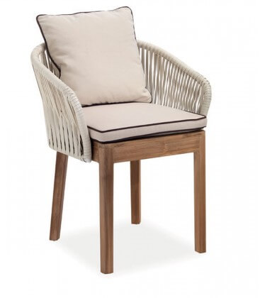 Poltroncina in teak per esterno Dakota