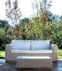 Divano per esterno in polyrattan penelope