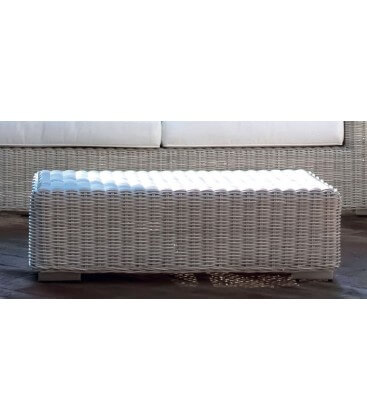 Tavolino per esterno in polyrattan penelope