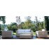 Salotto per esterno in polyrattan penelope