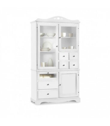Dispensa alta in legno da cucina