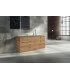 Credenza in rovere nodato spazzolato