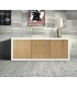 Credenza moderna bianco e rovere