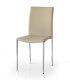 Sedia in metallo ed ecopelle