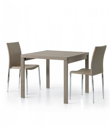 Sedia in metallo ed ecopelle