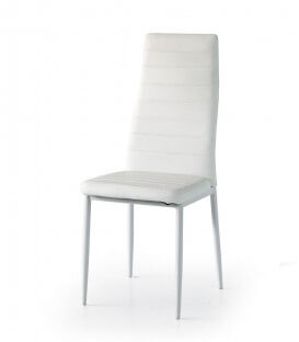Sedia con schienale alto in ecopelle