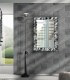 Specchiera con cornice moderna effetto argento