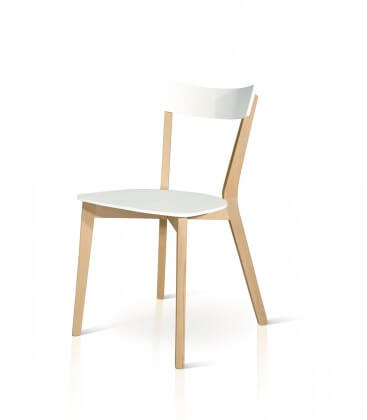 Sedia minimal da cucina in legno