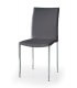 Sedia in metallo ed ecopelle
