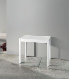 Consolle allungabile bianca piano bianco frassinato