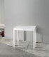 Consolle allungabile bianca piano bianco frassinato