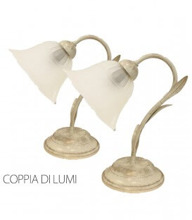 Coppia di lumetti Fogliolina