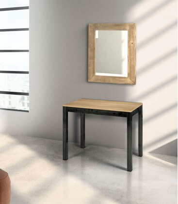 Specchiera moderna in legno prima patina