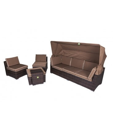 Set Salotto patronale Wiker da 5 posti