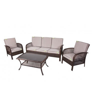 Set Sofà per arredo esterno Coveri 5 posti