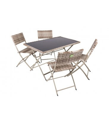 Set tavolo + 4 sedie Space Coveri Garden