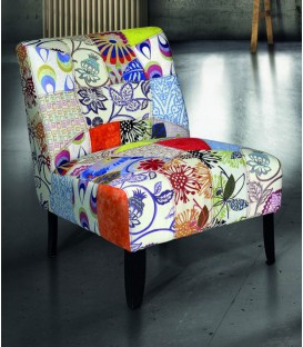 Poltrona moderna Fantasy patchwork imbottita