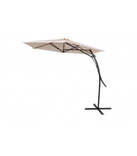 Ombrellone parasole Coveri Garden Coffee ø 2,7 m palo laterale base a croce