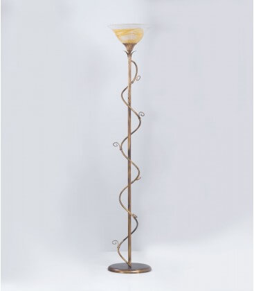 Lampada da terra Spiro riccio